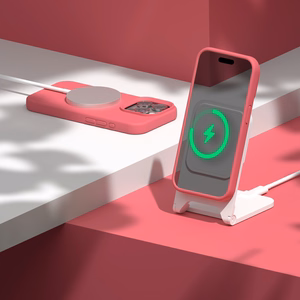 Etteri silikoninis dėklas telefonui iPhone 12 / 12 Pro 6,1" avietinis