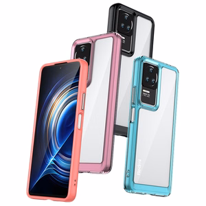 Чехол Outer Space для Xiaomi Poco F4 5G с гибкой рамкой чёрный