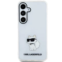 Karl Lagerfeld IML Choupette dėklas telefonui Samsung Galaxy S24 - skaidrus