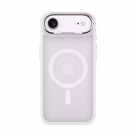 Benks magnetinis Mist dėklas su metalo rėmu 0068 iPhone 17 Air baltas (kamera valdymo mygtukas)