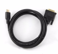 Gembird 1.8m, HDMI/DVI, M/M 1,8 m DVI-D Juoda