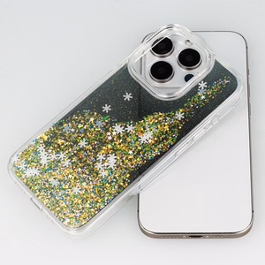 Snowflake Series dėklas telefonui Iphone 15 Plus juodas