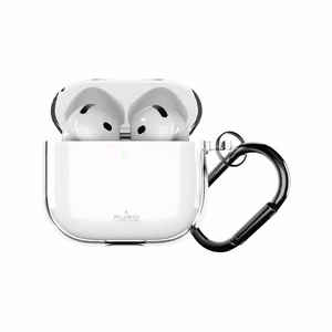 "Puro 0.3 Nude" dėklas "AirPods 4" - skaidrus