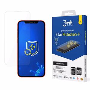 3mk SilverProtection+ antimikrobinė smūgiams atspari ekrano plėvelė, skirta iPhone 13 / 13 Pro