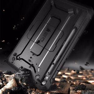 Supcase Unicorn Beetle Pro dėklas Samsung Galaxy Tab S9 11.0 / S9 FE / S10 FE / S10 Lite 10.9 juodas