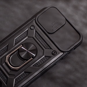 Defender Slide dėklas telefonui Samsung Galaxy A32 5G / M32 5G / A32 EE 5G juodas