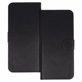 Wonder Common universalus knyginis dėklas (M) Samsung S21/S10/Note/Note 2/Note 3/Huawei P30 Lite/P9/P9 Lite juodas