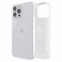 Adidas OR apsauginis skaidrus dėklas su blizgučiais iPhone 13 Pro Max - skaidrus sidabrinis
