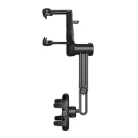 Automobilinis telefono laikiklis galinio vaizdo veidrodžiui - juodas