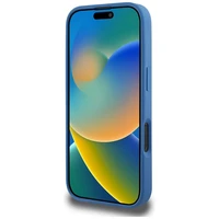 Guess 4G Circle Classic Logo Magnetinis dėklas telefonui iPhone 16 Pro Max - mėlynas