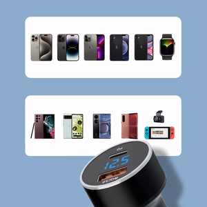 Įkroviklis automobilinis Wozinsky (WDCCAC) (1xUSB 1xUSB-C 3A) 36W juodas