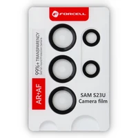 Forcell aukščiausios kokybės kameros objektyvo grūdintas stiklas - Samsung Galaxy S23 Ultra juodas