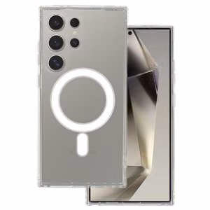 Akrilinis magnetinis dėklas telefonui Samsung Galaxy S25 Ultra permatomas