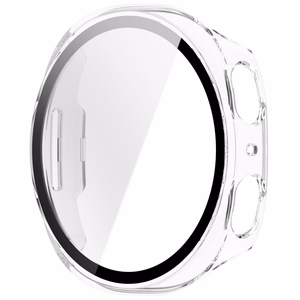Tech-Protect Defense 2-Pack dėklas, skirtas Samsung Galaxy Watch 44mm – skaidrus ir matinis juodas