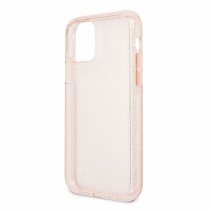 Guess GUHCN65PCGLPI iPhone 11 Pro Max rožinis kietasis dėklas Glitter