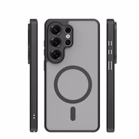 Mag Matt dėklas Samsung Galaxy S25 Ultra juodas