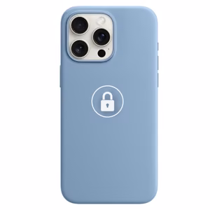 "Silicone Case v2" skirtas iPhone 18 Pro Max / Winter Blue / su įpakavimu