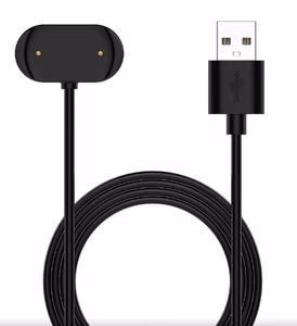 USB laidas Amazfit GTR3 / GTR3 PRO / GTS3 / T-Rex 2 juodas