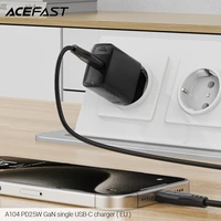 Įkroviklis Acefast A104 25W GaN USB-C juodas