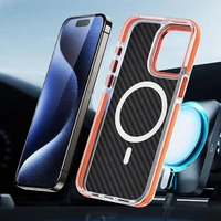 FIBER dėklas telefonui suderinamas su magnetine funkcija SAMSUNG A36 5G oranžinė