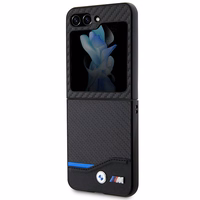 BMW odinis dėklas su anglies pluoštu Samsung Galaxy Z Flip 5 - juodas
