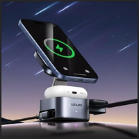 Belaidis įkroviklis 3w1 Usams CD257 Qi2 tarnish