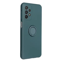 Silikoninis RING dėklas telefonui SAMSUNG A56 5G žalias