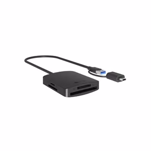 ICY BOX IB-CR302-CU3 – USB-A ir USB-C kortelių skaitytuvas „4 viename“