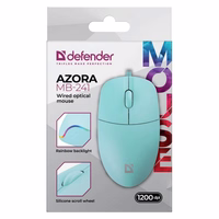 LAIDINĖ PELĖ DEFENDER AZORA MB-241 RF mėtinė 1200dpi 3P