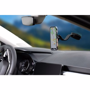 FORCELL F-GRIP MagFlex magnetinis automobilinis laikiklis priekinio stiklo ir prietaisų skydelio, suderinamas su MagSafe, juodas