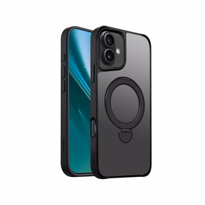 Etteri Matinis Mag Ring dėklas for iPhone 16 Plus 6,7" juodas