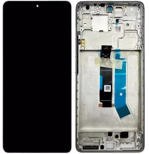 Ekranas Xiaomi Redmi Note 14 Pro 4G su lietimui jautriu stikliuku ir rėmeliu Aurora Purple originalus (service pack)