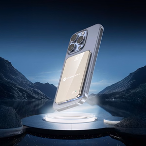 Išorinė baterija saderinta su MagSafe Forcell F-Energy SuperSlim F5K8 QC4.0 PD3.0 15W 5000 mAh titano dykumos spalva