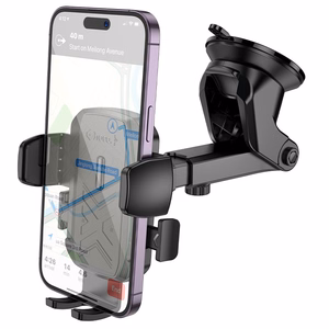 Automobilinis telefono laikiklis Hoco H65 (dashboard) juodas