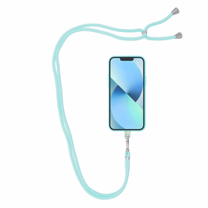 SWING (6mm) telefono dirželis, telefono pakabukas su reguliuojamu ilgiu / virvelės ilgis 165 cm (maks. 82,5 cm kilpoje) / ant peties arba kaklo – šviesiai žalias