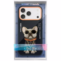 Nimmy Glasses Cool šuns dėklas telefonui iPhone 17 Pro Max - juodas