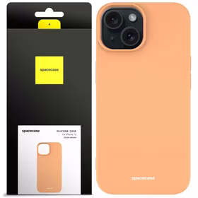 Spacecase Silikoninis dėklas iPhone 15 oranžinis