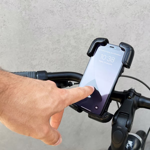 Wozinsky tvirtas telefono laikiklis dviračiui, motociklui, paspirtukui, juodas (WBHBK6)