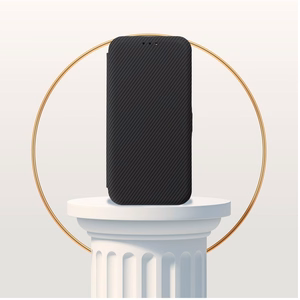 FOLIO šoninis magnetinis knygos tipo dėklas, skirtas IPHONE 16 PRO MAX, juodas