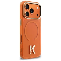 Karl Lagerfeld IML K Head Logo MagSafe Case for iPhone 17 Pro Max - Orange