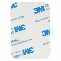 Metalinė plokštelė magnetiniams laikikliams - stačiakampė 45x65mm juoda