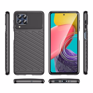 Thunder dėklas lankstus šarvuotas dangtelis Samsung Galaxy M53 5G juodas