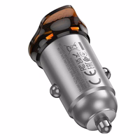 Įkroviklis automobilinis Hoco NZ16 30W (1xUSB-C) juodas