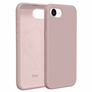 Etteri Silikoninis Mag dėklas for iPhone 16e / 17e šviesiai rožinis