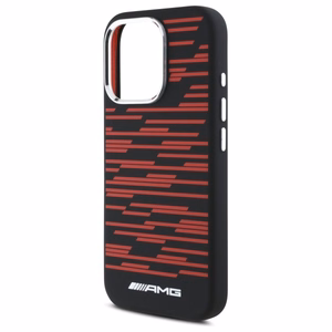 AMG silikoninis grafikos magnetinis dėklas iPhone 16 Pro - juodas