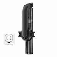 Blavec asmenukių lazda Aluminium Fusion P-07 Magsafe trikojis + nuotolinio valdymo pultas + 2 lempos 1,4 metro (SSFP07-MTR2LB14) juodas