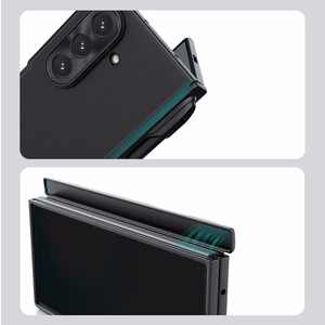 Nillkin Super Frosted Shield Fold Magnetic Case for Samsung Galaxy Z Fold 7, MagSafe Compatible, with S Pen Space - Black