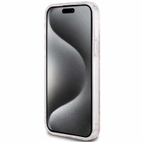 Guess IML GCube Magnetinis dėklas telefonui iPhone 15 Plus / 14 Plus - ruda