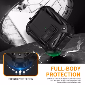"Tech-Protect Carbonox MagSafe" dėklas "AirPods Pro" - juodas