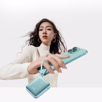 Joyroom JR-PBF27 22.5W 10000mAh išorinė baterija su dviem įmontuotais kabeliais - auksinė